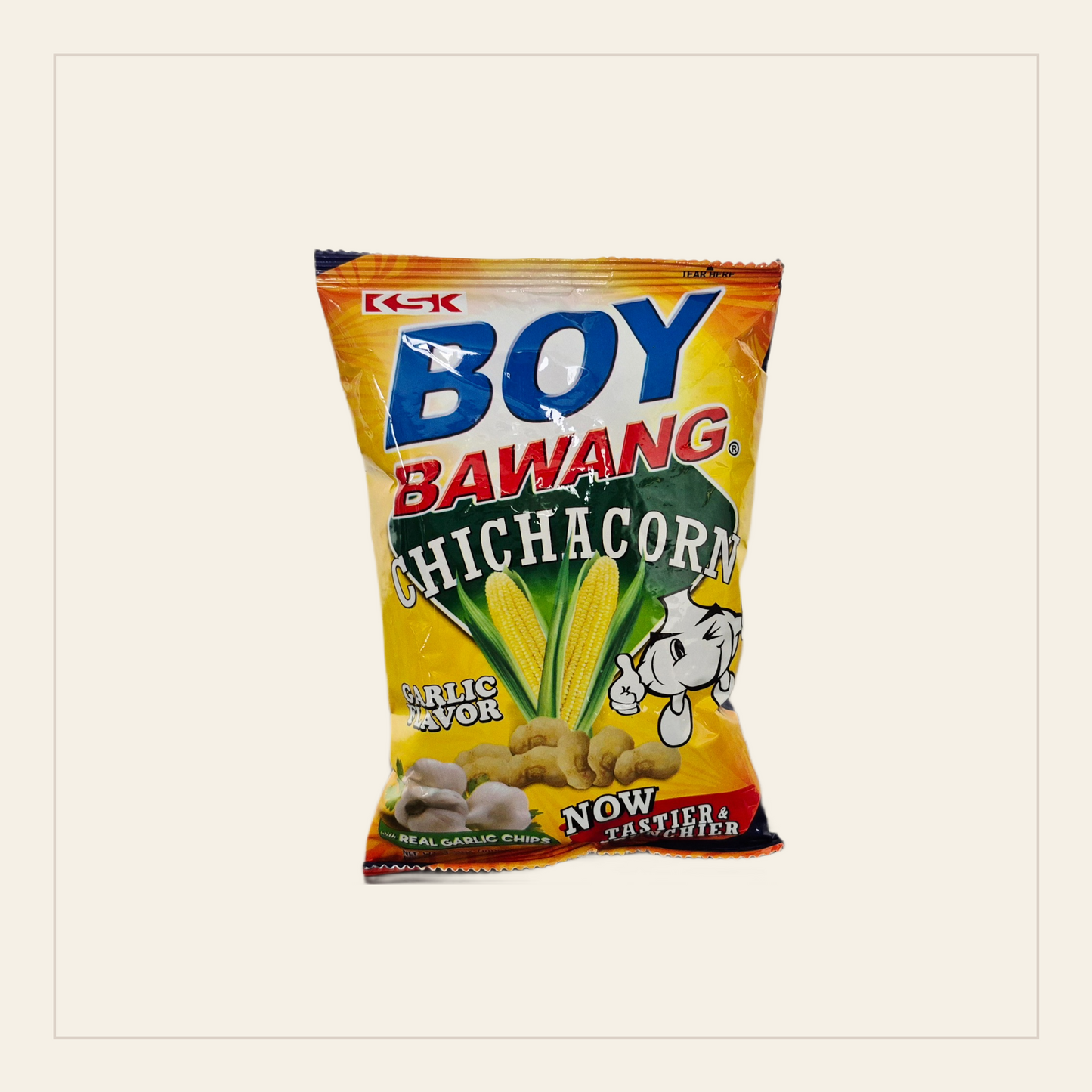 Boy Bawang Chichacorn Garlic Flavor 100g