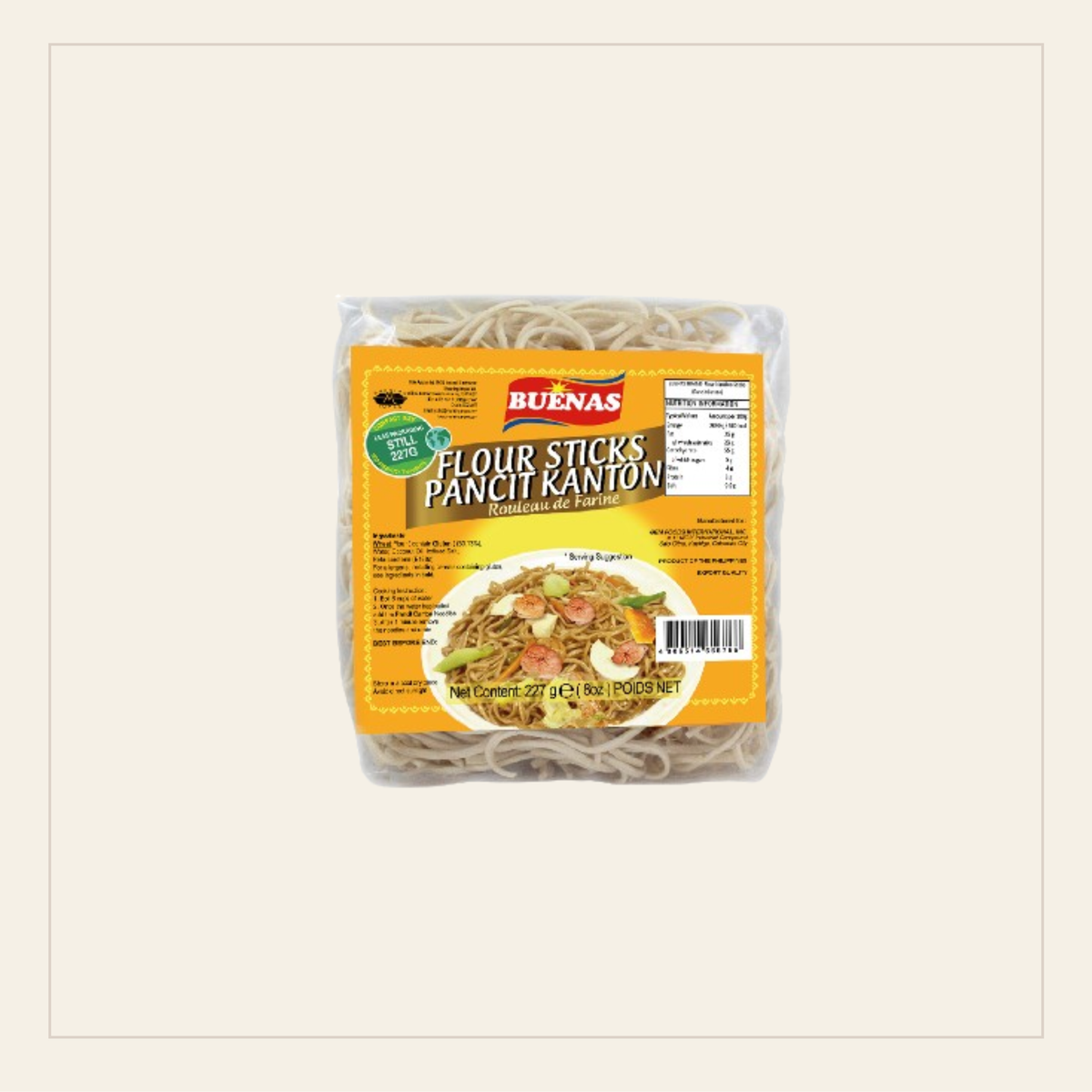 Buenas Flour Sticks Pancit Canton 227g