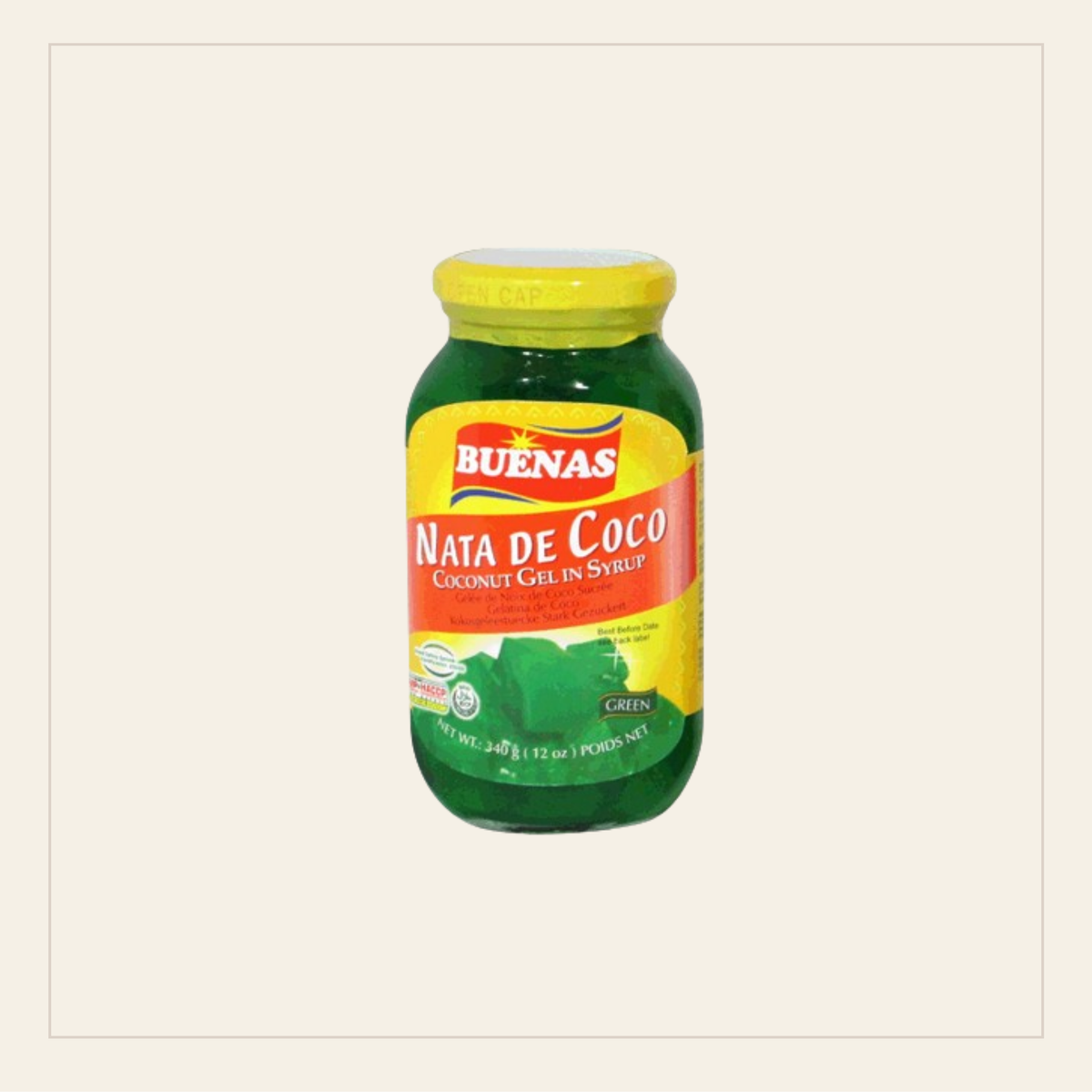 Buenas Nata de Coco (Green) 340g