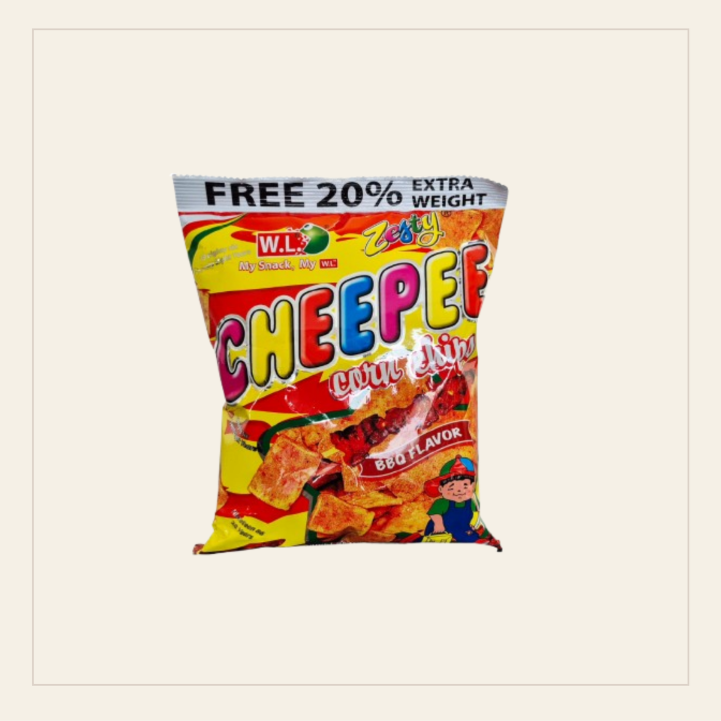 Cheepee Corn Chips BBQ 120g