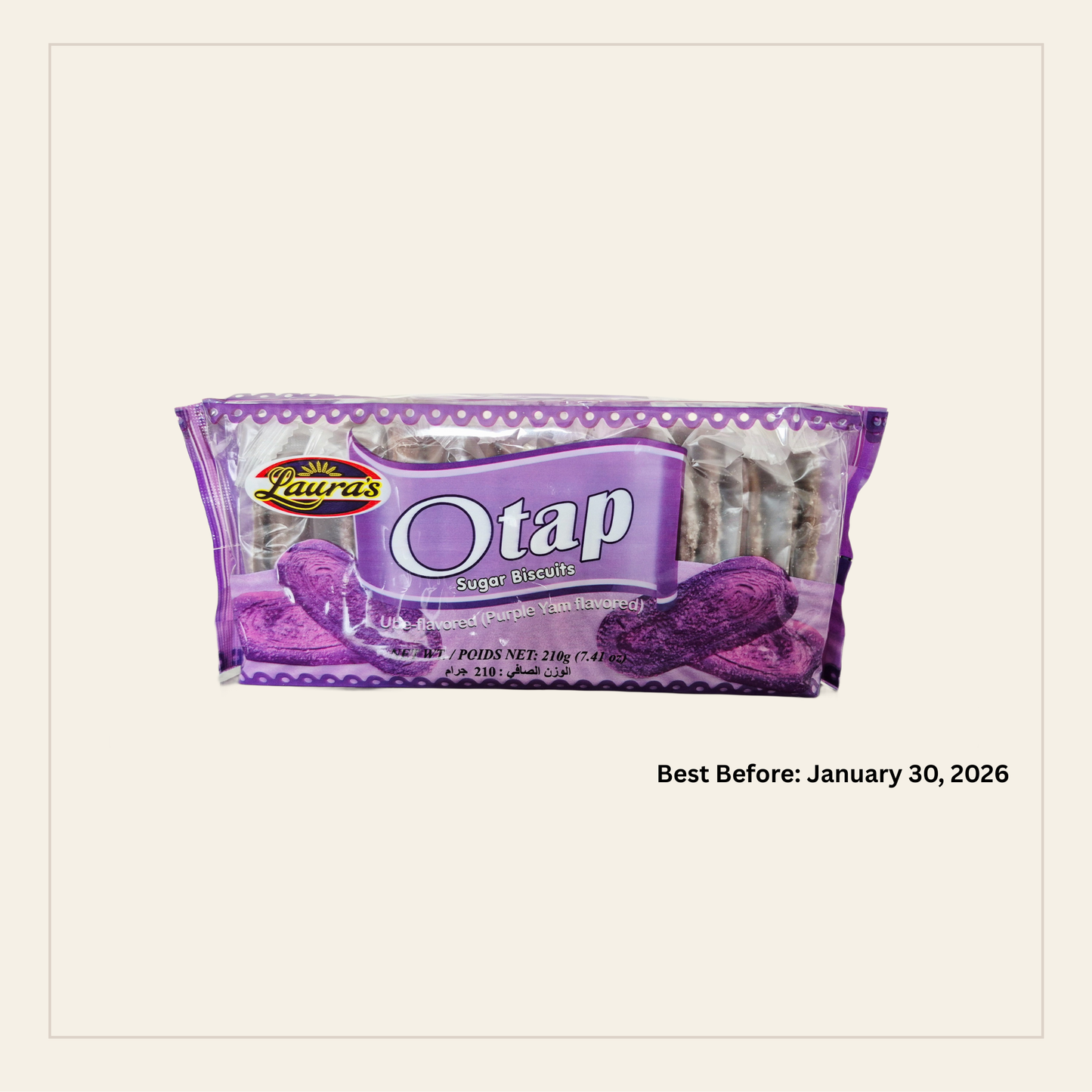 Laura's Otap Sugar Biscuits Ube 210g