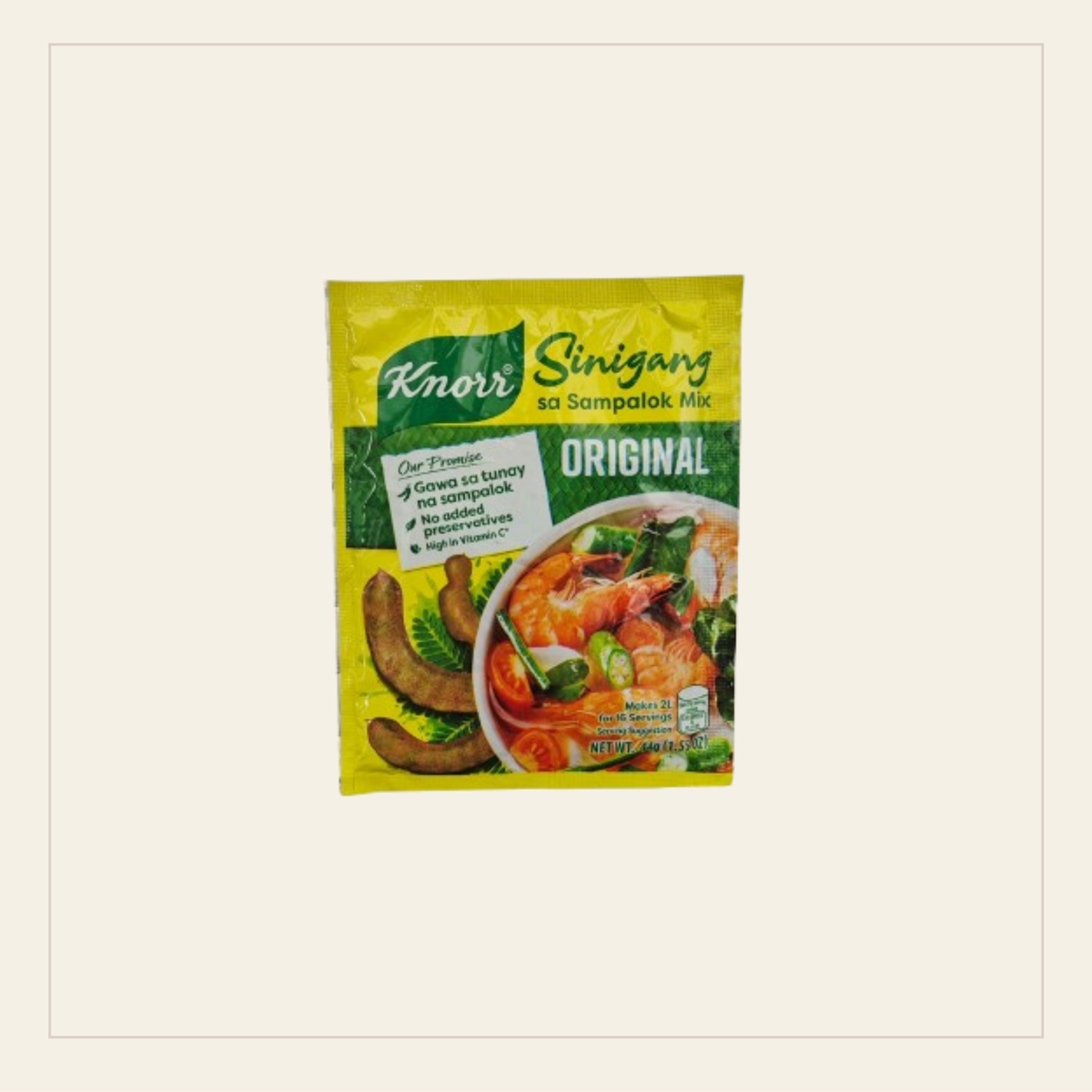 Knorr Sinigang sa Sampalok Mix - Original (Filipino Tamarind Soup Mix) 44g