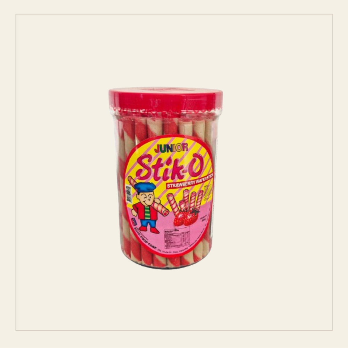 Stik-O Strawberry Wafer Stick (380g)