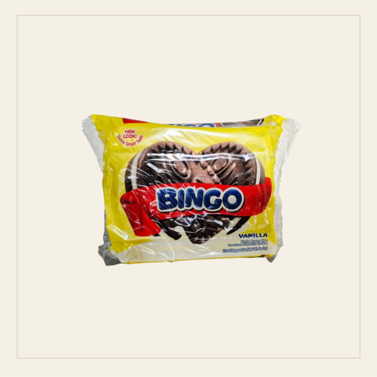Bingo Vanilla Cream Filled Chocolate Sandwich Cookies (10x28g)