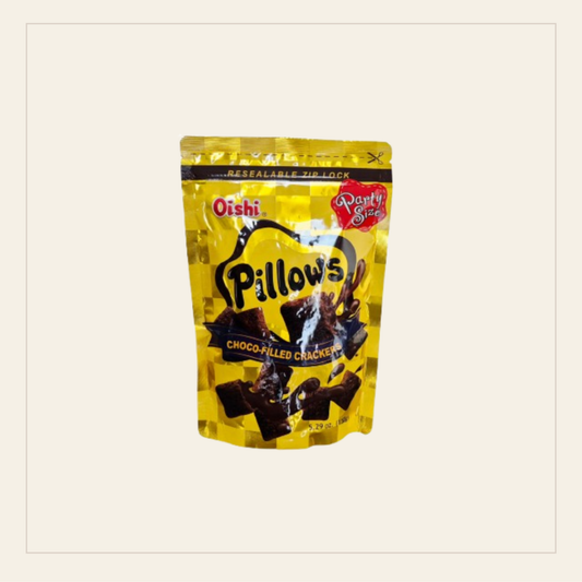 Oishi Pillows Choco-Filled Crackers (150g)
