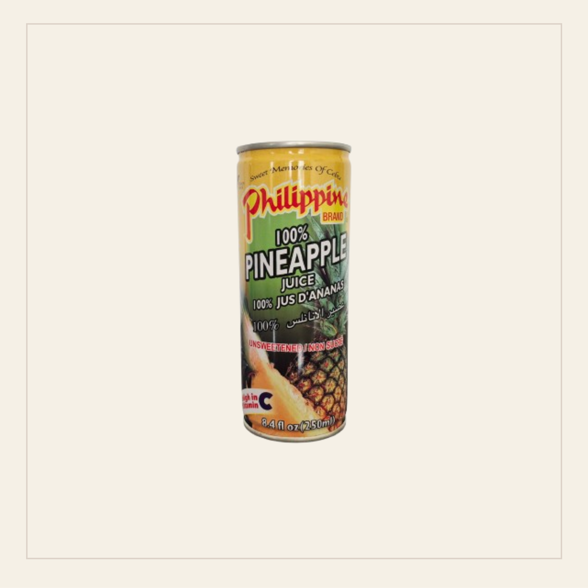 Philippine Brand 100% Pineapple Juice 250ml
