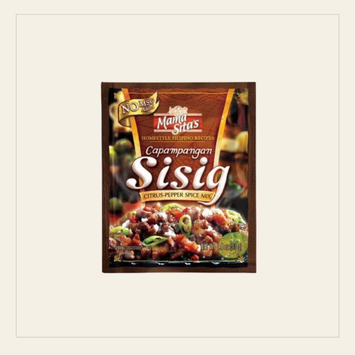 Mama Sita’s Sisig Mix- Citrus Pepper Spice 40g